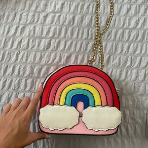 Rainbow crossbody novelty purse